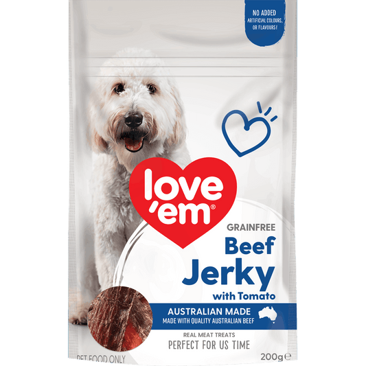 LOVE EM - Beef Jerky With Tomato - DE Pet
