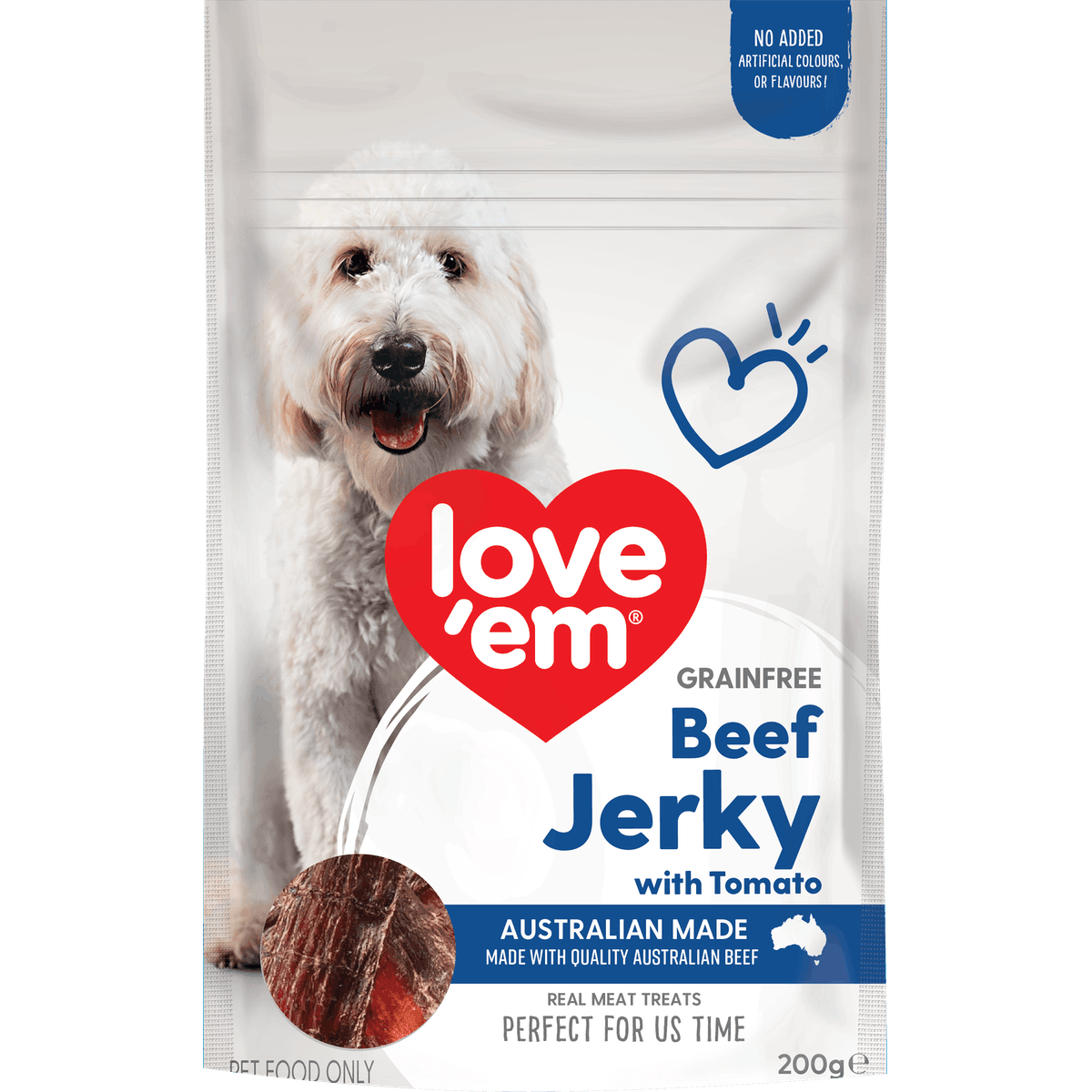 LOVE EM - Beef Jerky With Tomato - DE Pet
