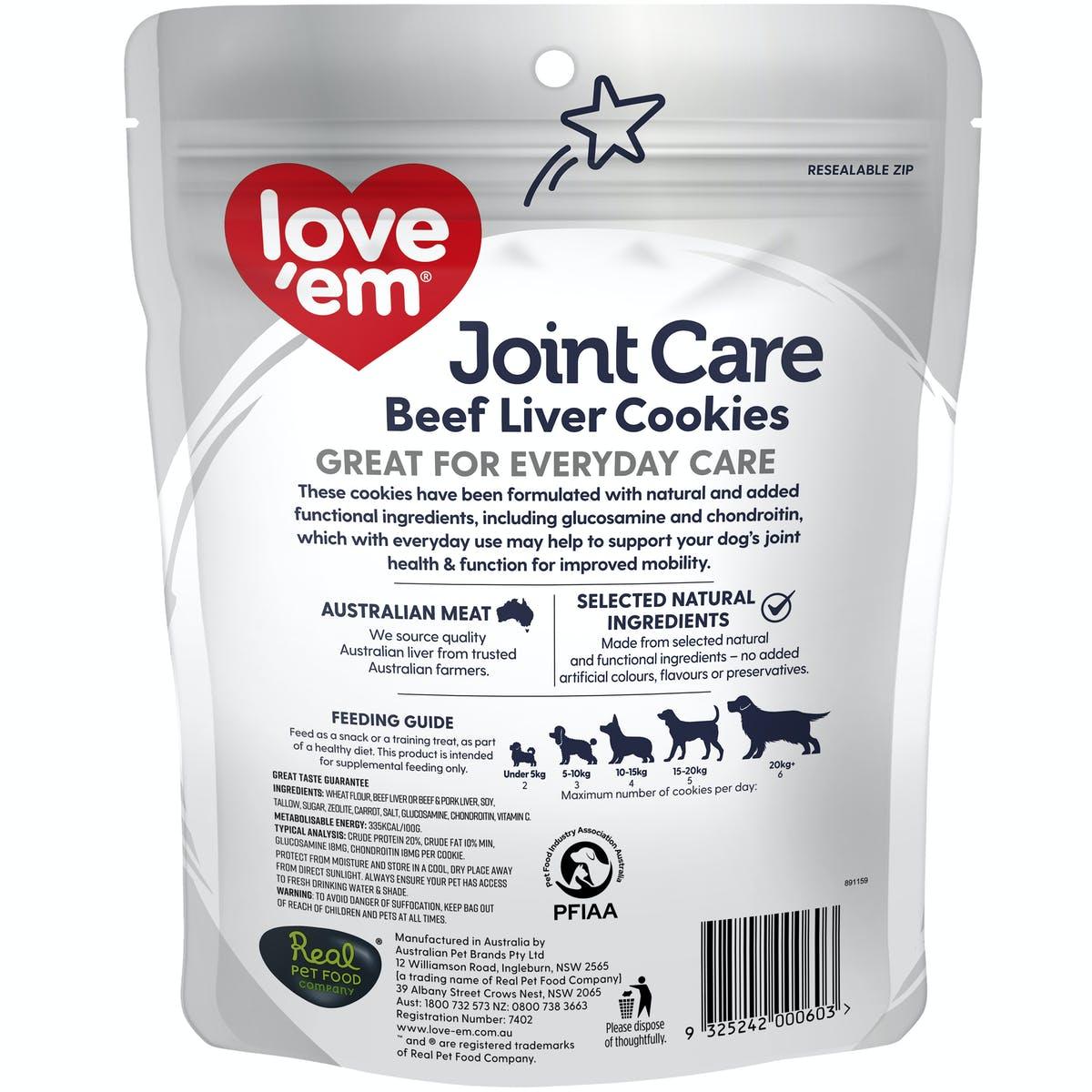 LOVE EM - Joint Care Beef Liver Cookies - DE Pet