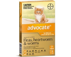 ADVOCATE - Cats Up To 4kg (Purple) 6 Doses