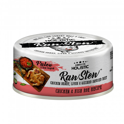ABSOLUTE HOLISTIC - Raw Stew Chicken & Fish Roe 80G - DE Pet