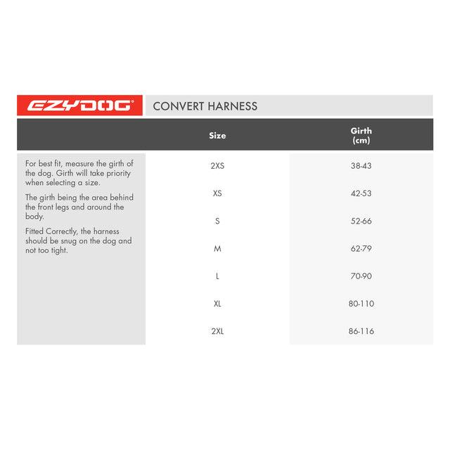 EZYDOG - Convert Harness (Charcoal) - DE Pet