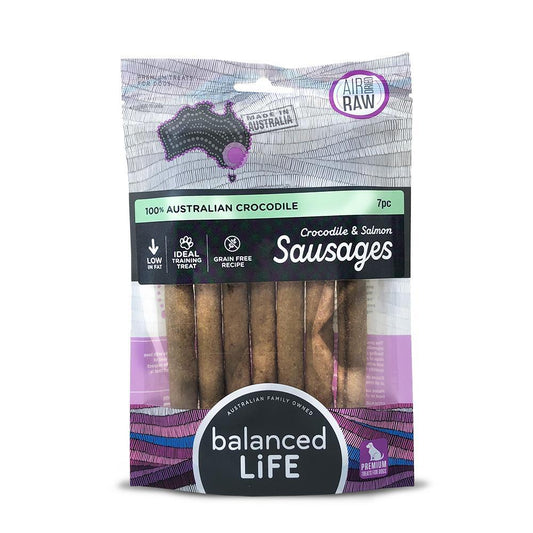BALANCED LIFE - Gourmet Sausage Crocodile And Salmon Dog Treats - DE Pet