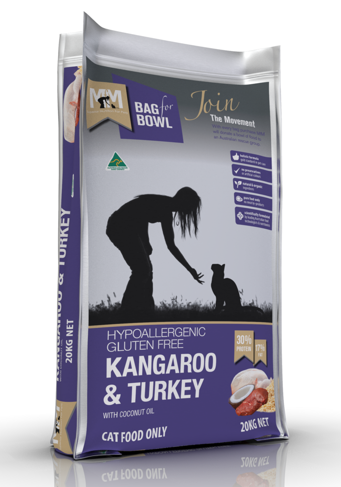 MEALS FOR MUTTS - Dry Cat Food Adult Gluten Free Kangaroo And Turkey - DE Pet