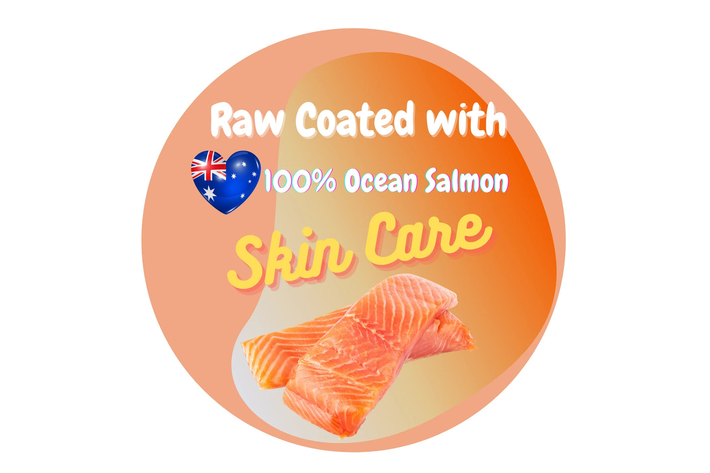 FREEZY PAWS - Freeze Dried Salmon Coated Chicken Heart Raw Treats - DE Pet