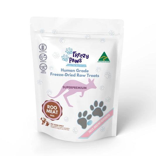 FREEZY PAWS - Freeze Dried Kangaroo Meat Raw Treats - DE Pet
