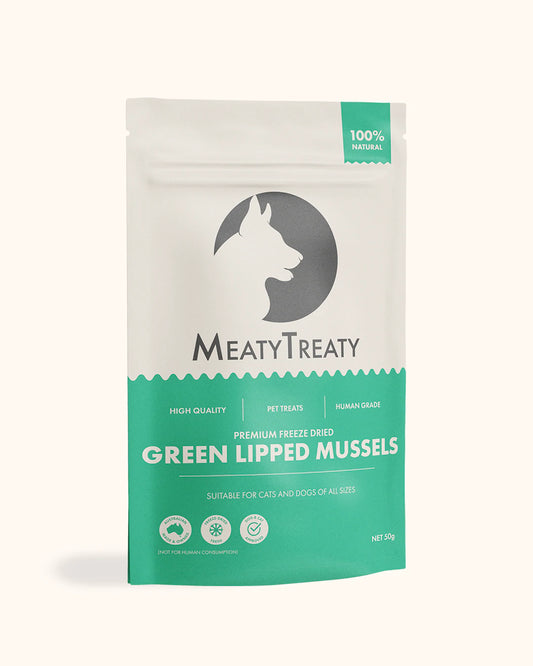 MEATY TREATY - Air Dried Green Lipped Mussel Treat - DE Pet