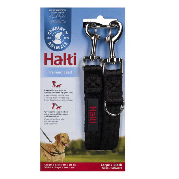 COMPANY OF ANIMALS - Halti Multi Function Training Dog Lead Black - DE Pet