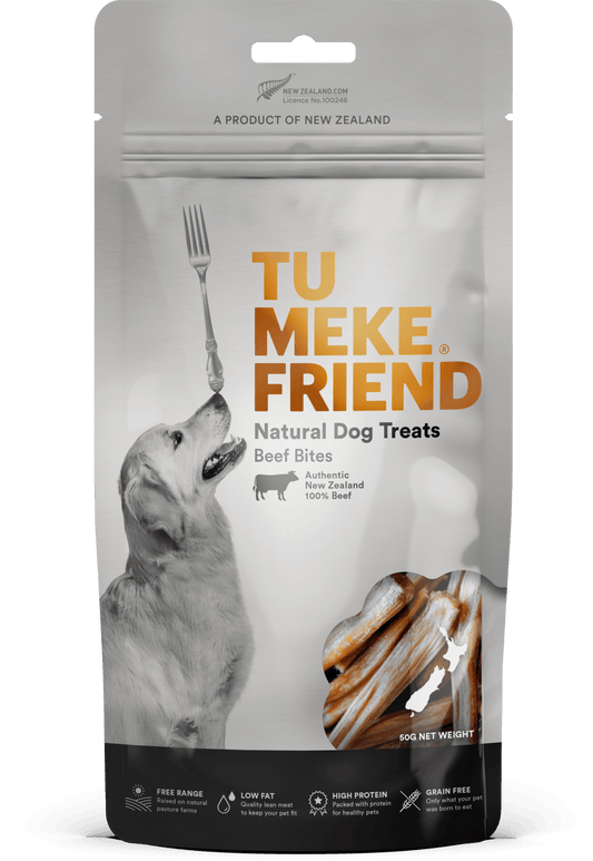 TU MEKE FRIEND Air-Dried Natural Dog Treats Beef Bites 50G - DE Pet