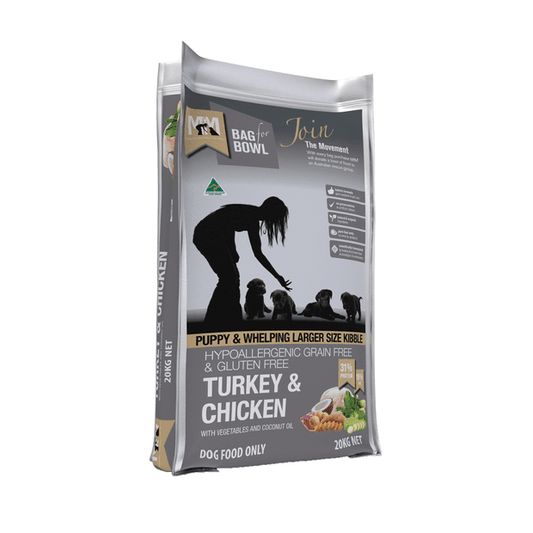 MEALS FOR MUTTS - Grain Free Dry Dog Food Large Breed Puppy Turkey And Chicken - DE Pet