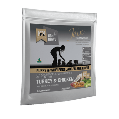 MEALS FOR MUTTS - Grain Free Dry Dog Food Large Breed Puppy Turkey And Chicken - DE Pet