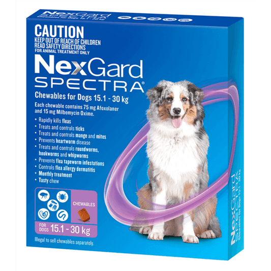 NEXGARD SPECTRA For Dogs 15.1-30KG 6S - DE Pet