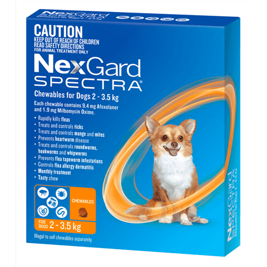 NEXGARD SPECTRA For Dogs 2-3.5KG 6S - DE Pet
