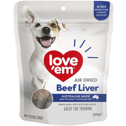 LOVE EM - Air Dried Beef Liver - DE Pet