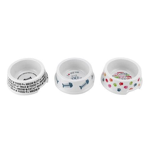 PRINTED MELAMINE CAT BOWL - DE Pet