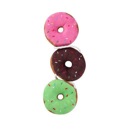 PLUSH DONUTS DANGLER WITH CRINKLE & CATNIP - DE Pet