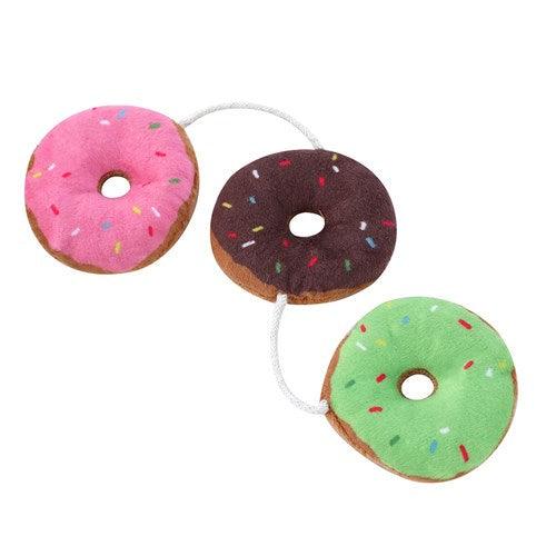 PLUSH DONUTS DANGLER WITH CRINKLE & CATNIP - DE Pet