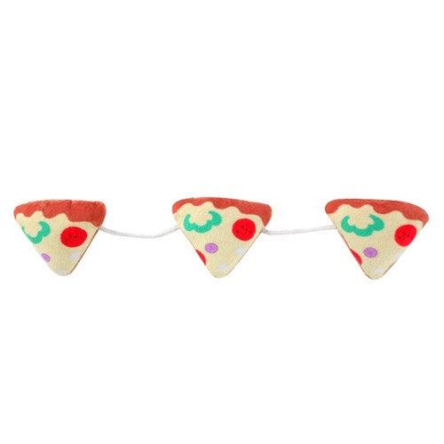 PLUSH PIZZA DANGLER WITH CRINKLE & CATNIP - DE Pet