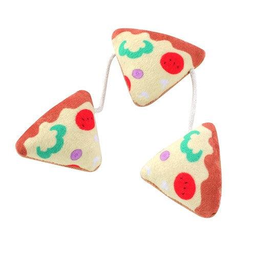 PLUSH PIZZA DANGLER WITH CRINKLE & CATNIP - DE Pet