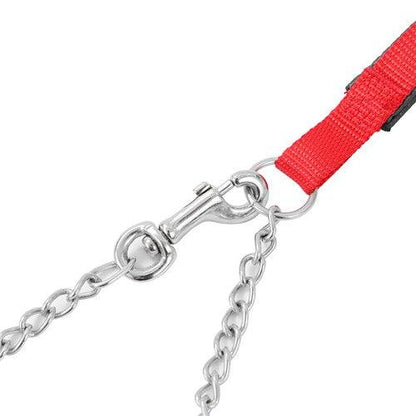 CHAIN LEAD WITH PADDED HANDLE 120X2CM - DE Pet