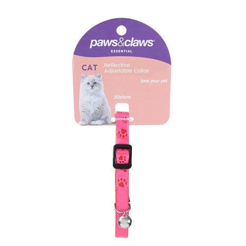 REFLECTIVE FLUORO CAT COLLAR WITH BELL - DE Pet