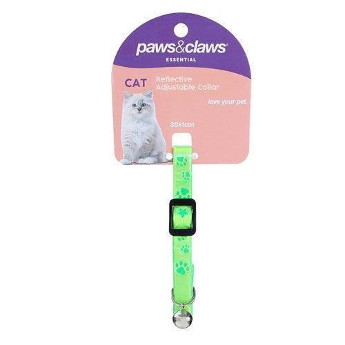 REFLECTIVE FLUORO CAT COLLAR WITH BELL - DE Pet