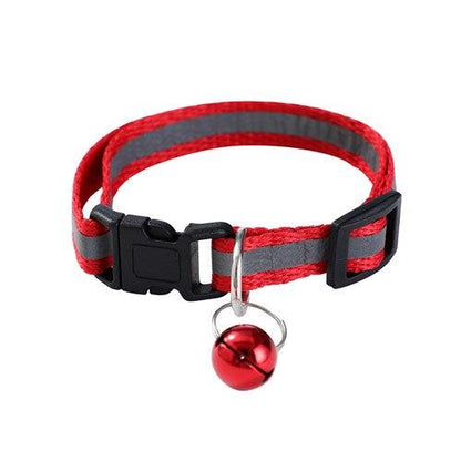 REFLECTIVE BREAKAWAY CAT COLLAR WITH BELL - DE Pet