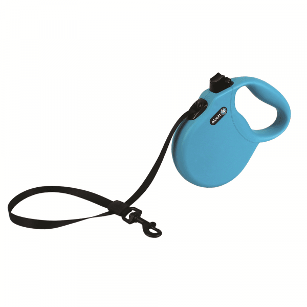 ALCOTT - Wanderer Retractable Leash Blue 4.8M - DE Pet