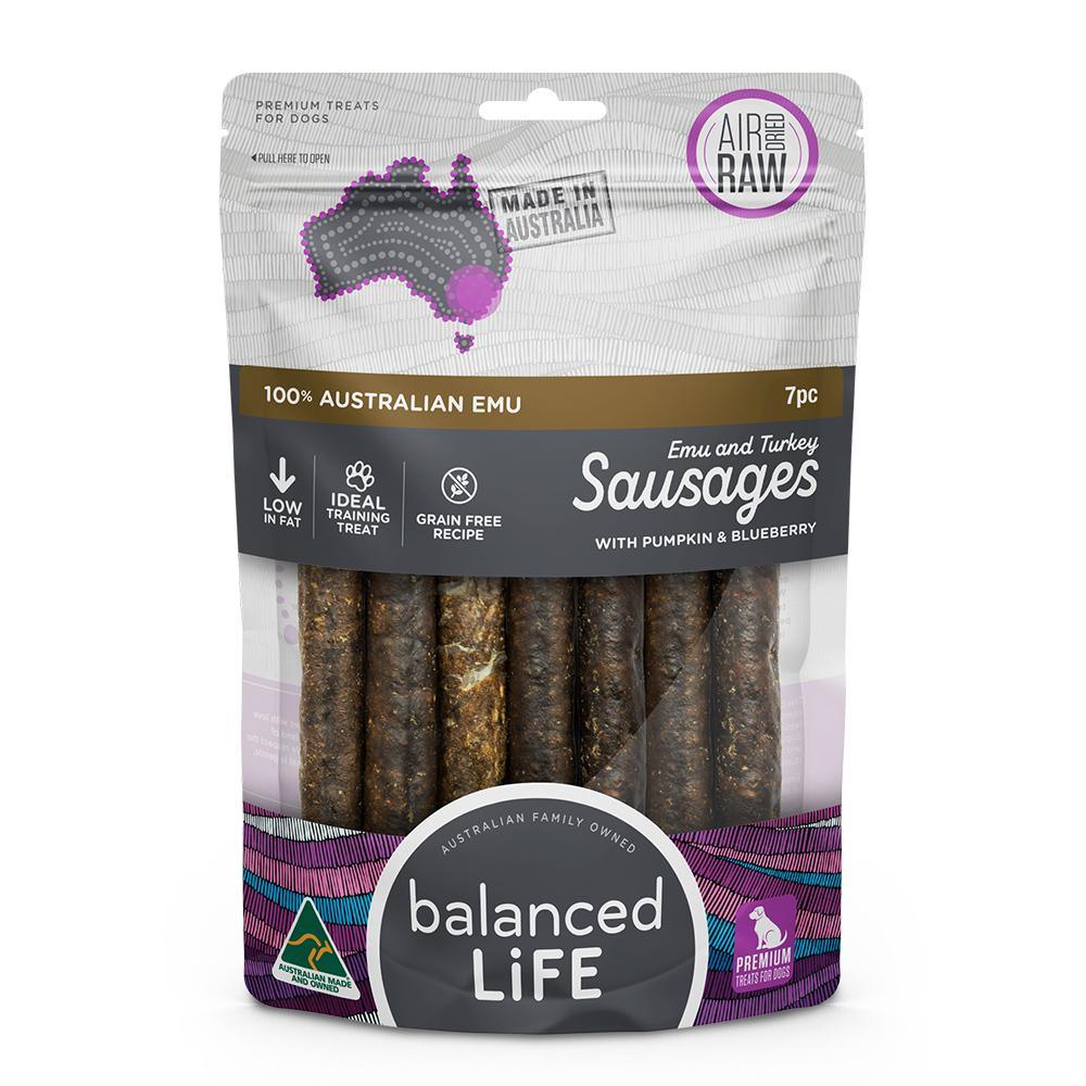 BALANCED LIFE - Gourmet Sausage Emu And Turkey Dog Treats - DE Pet