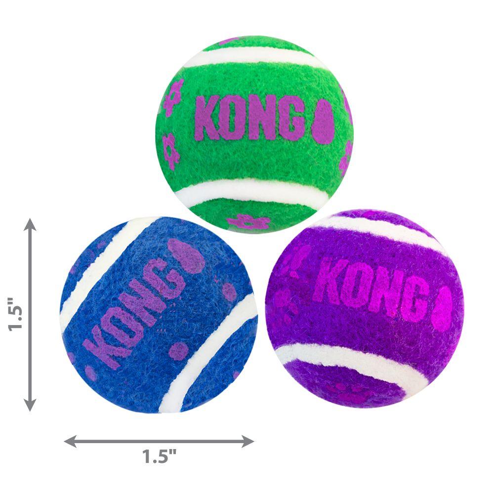 KONG - Cat Active Tennis Balls w/Bells - DE Pet