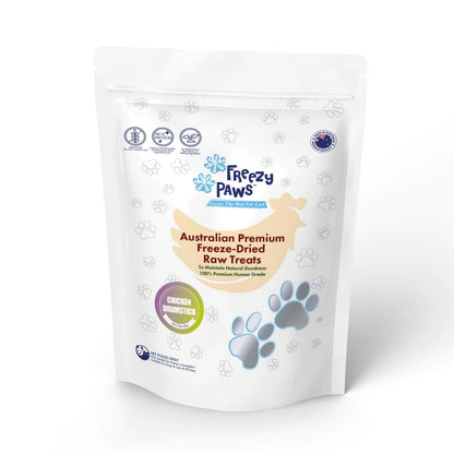 FREEZY PAWS - Freeze Dried Chicken Drumstick Raw Treats - DE Pet