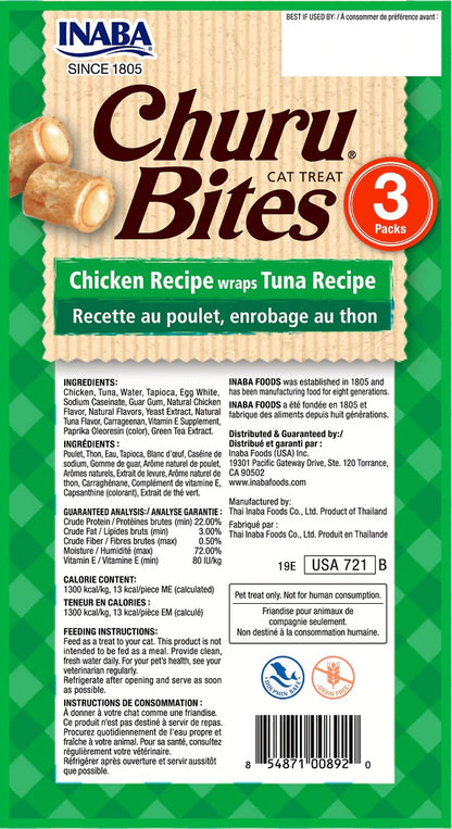 INABA - Churu Bites Chicken Wraps With Tuna - DE Pet