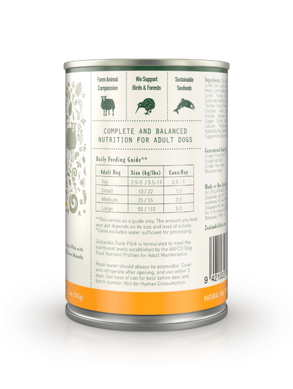 ZEALANDIA - Duck Pate Dog (385g) - DE Pet