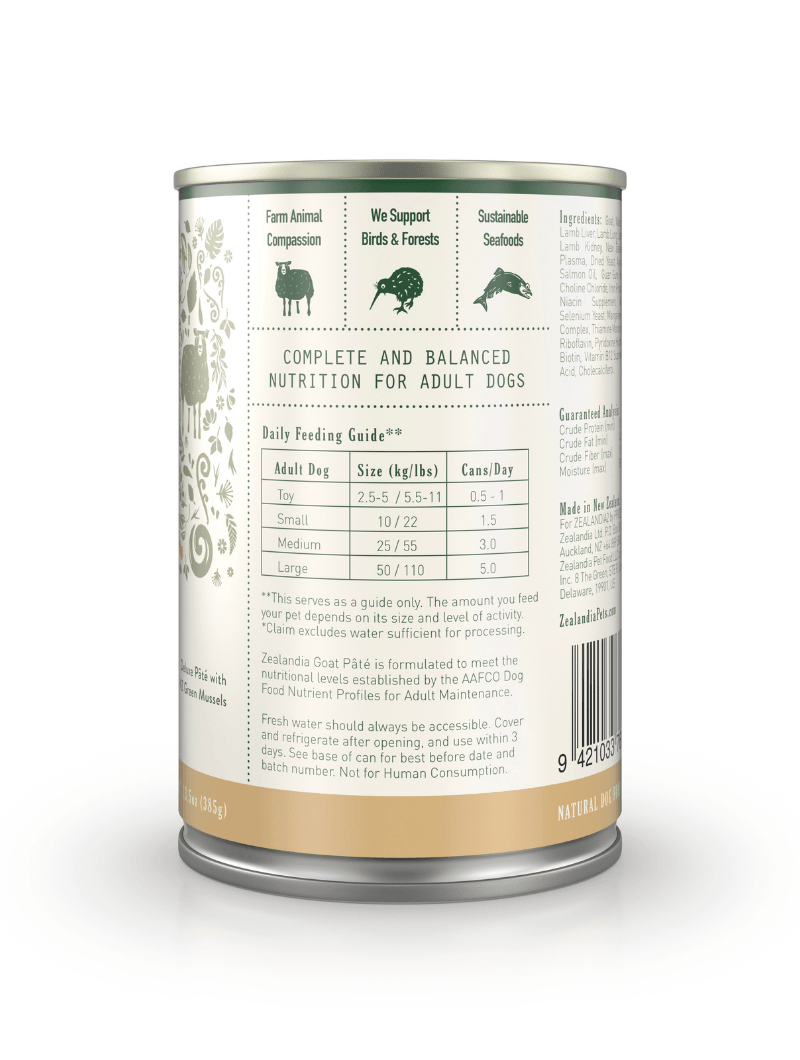 ZEALANDIA - Goat Pate Dog (385g) - DE Pet