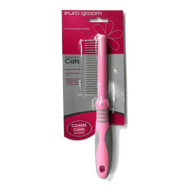 EURO GROOM - Cat Comb Coarse 24 Teeth - DE Pet