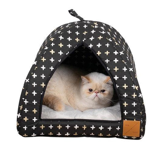 MOG AND BONE - Igloo Black Metallic Cross Print - DE Pet