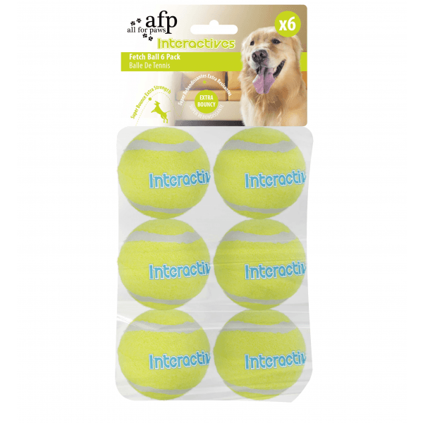 ALL FOR PAWS - Interactive Fetch Refill Balls 6packs - DE Pet