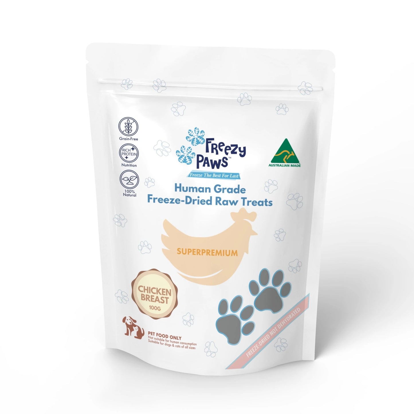 FREEZY PAWS - Freeze Dried Chicken Breast Raw Treats - DE Pet