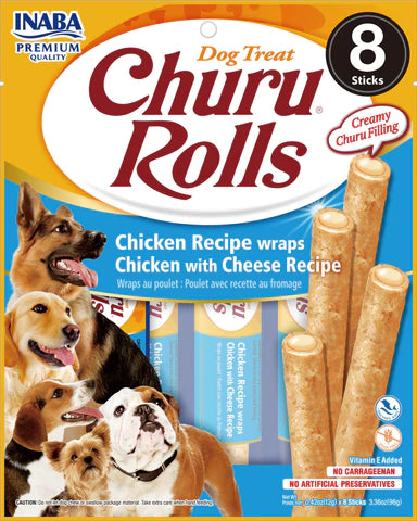 INABA - Churu Rolls Chicken with Cheese - DE Pet