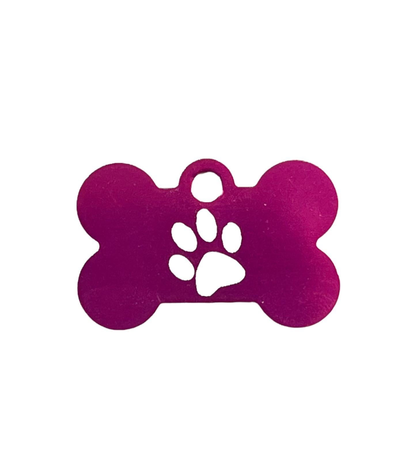 PINK BONE PRINTED PAWS - DE Pet