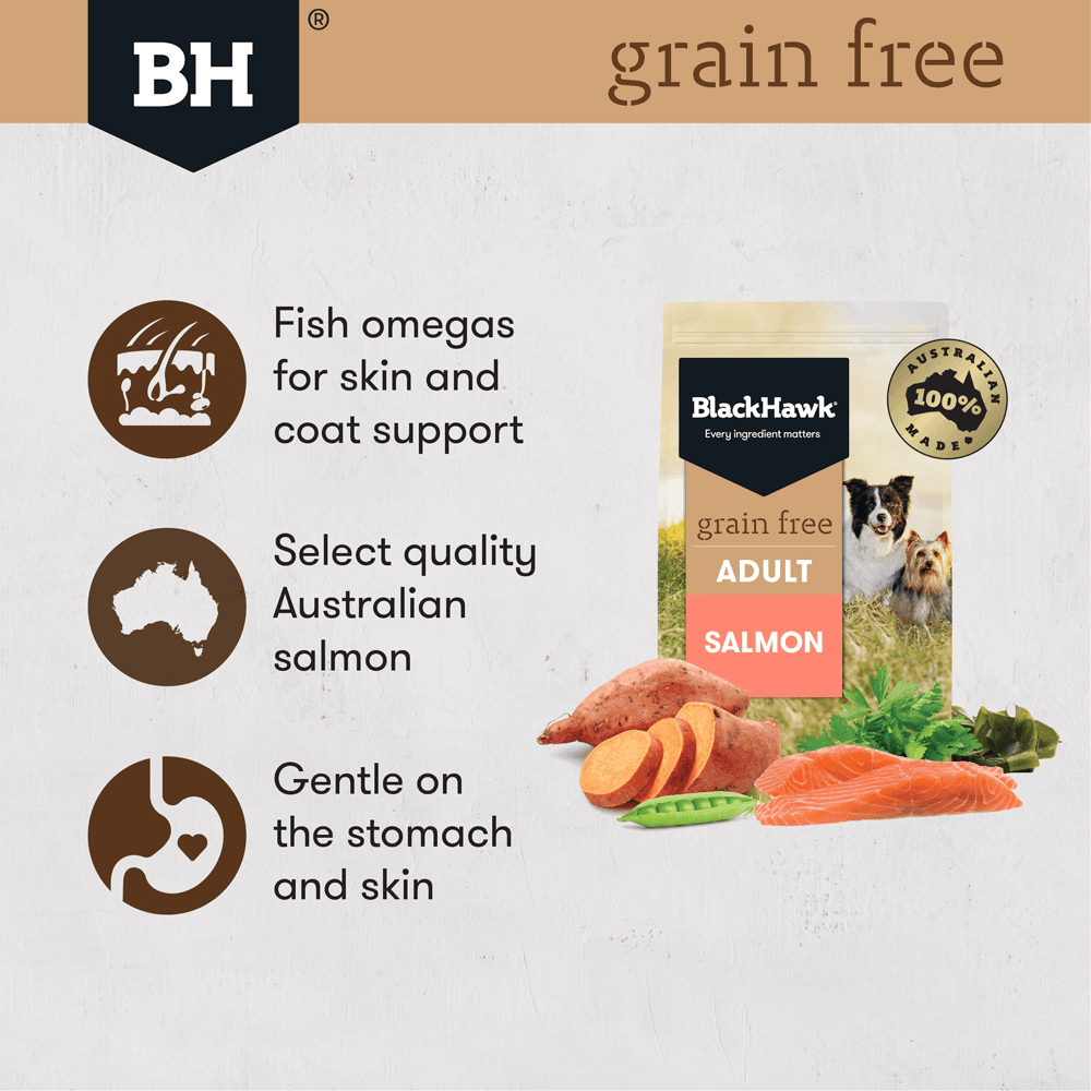 BLACKHAWK Grain Free Salmon - DE Pet