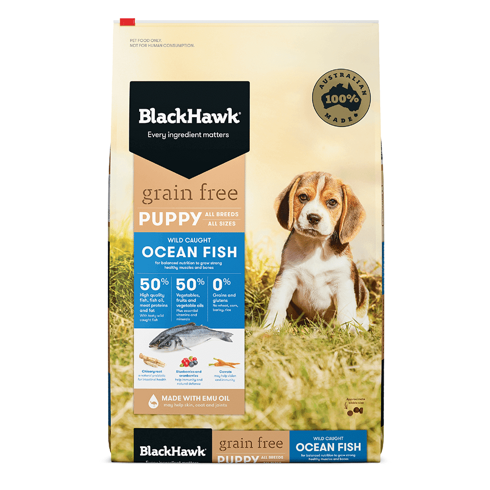 BLACKHAWK Grain Free Puppy Ocean Fish - DE Pet