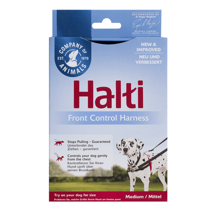 COMPANY OF ANIMALS - Halti Front Control Dog Harness Black Red - DE Pet