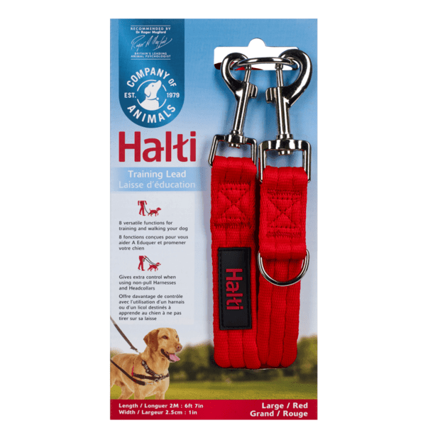 COMPANY OF ANIMALS - Halti Multi Function Training Dog Lead Red - DE Pet