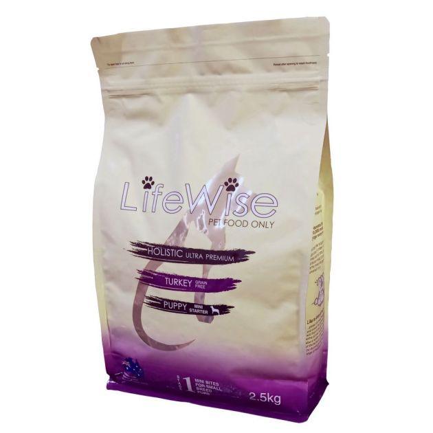 LIFEWISE - Puppy (STAGE 1 GROWTH) Starter GF Turkey Mini Bites - DE Pet