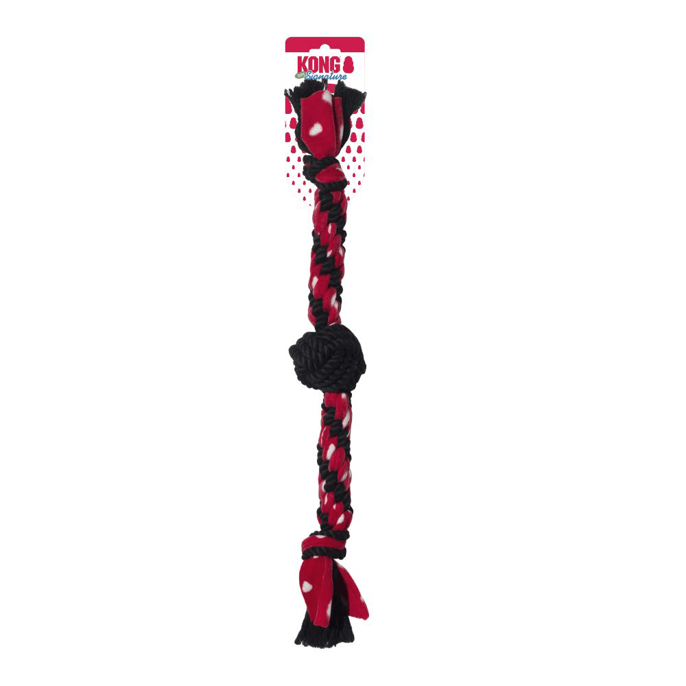 KONG - Signature Rope Dual Knot With Ball - DE Pet