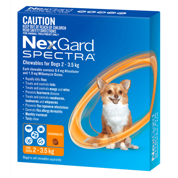 NEXGARD SPECTRA For Dogs 2-3.5KG 3S - DE Pet